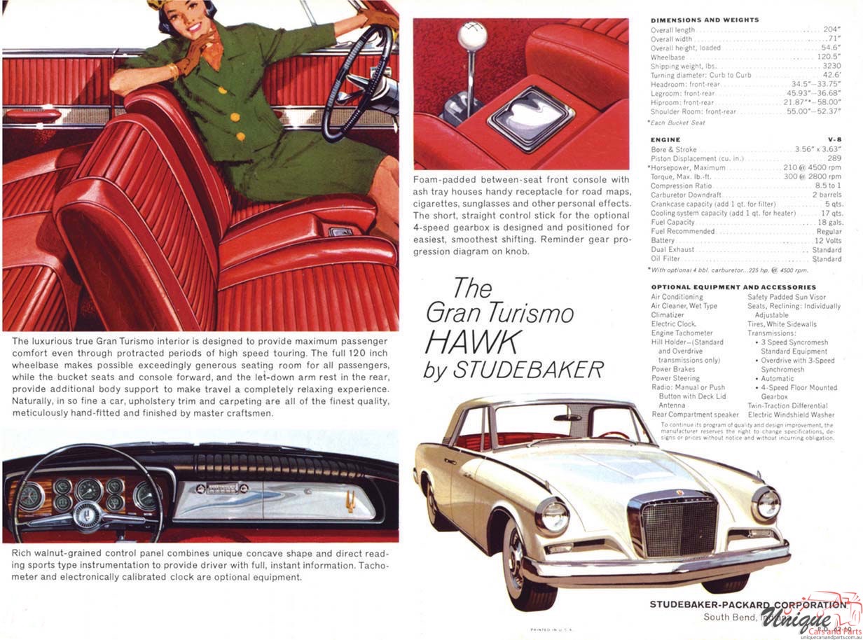 1962 Studebaker GT Hawk Folder Page 2
